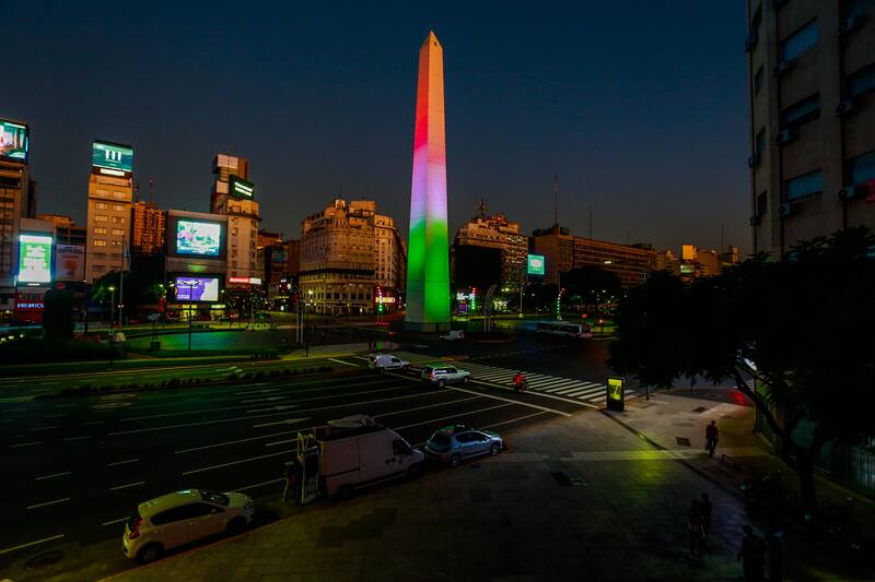 El Obelisco, Buenos Aires, Argentina.