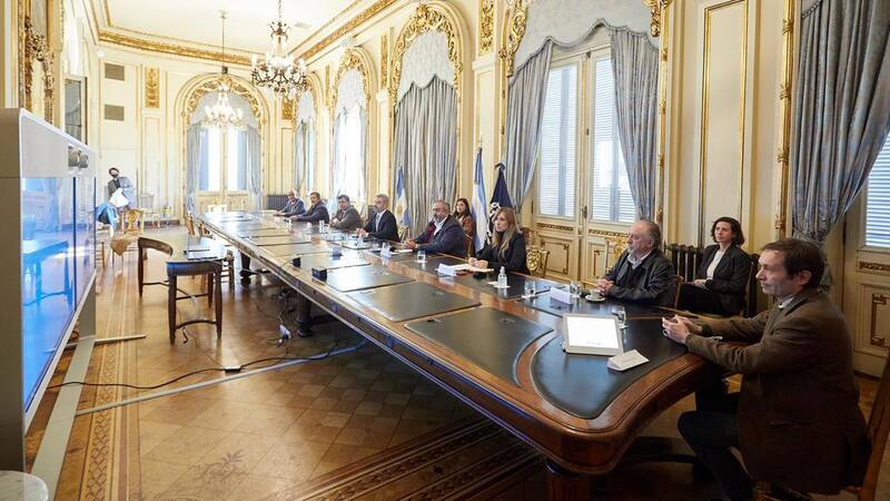 Béliz y Moroni codirigieron un encuentro parcialmente presencial y virtual.