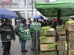 "Verdurazo" frente a La Rural, por la vuelta del monotributo social