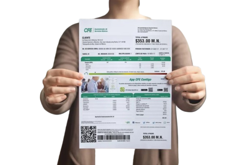 Recibo de la luz. Fuente: archivo.