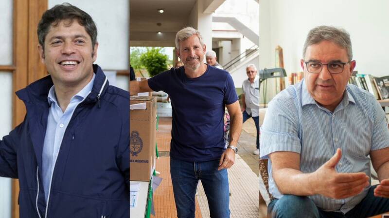 Kicillof, Frigerio y Jalil. Los gobernadores fueron por el impuesto al cheque para recuperar recaudación