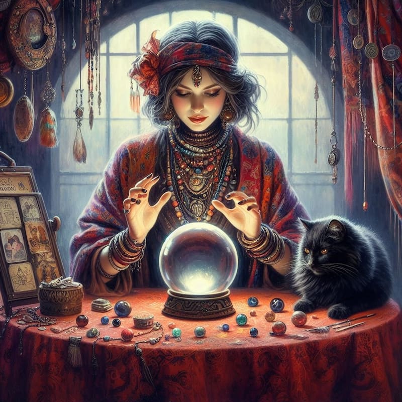 El oráculo. Fuente: Bing AI.