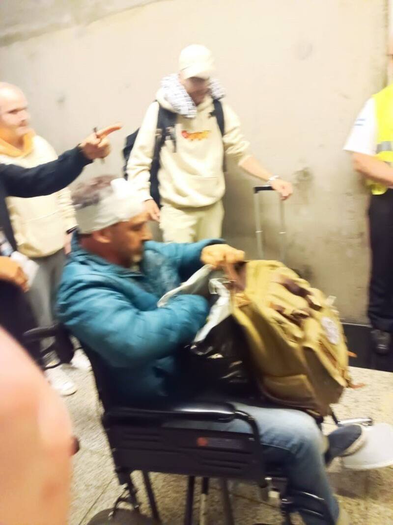 Herido avión Madrid-Buenos Aires.