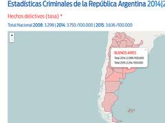 Recorré el mapa interactivo del delito en Argentina: el Gobierno publicó estadísticas comparativas