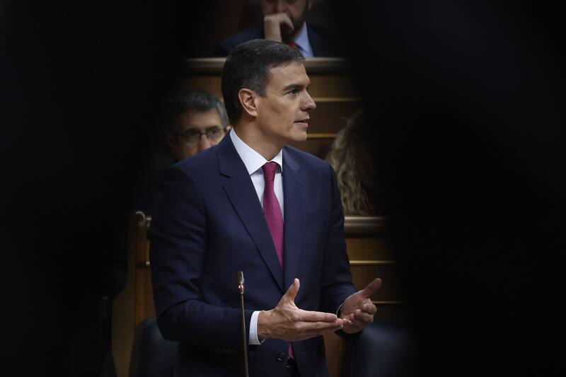 Vox, Manos Limpias y Iustitia Europa denunciaron a Pedro Sánchez (Fuente: EFE / Juan Carlos Hidalgo)