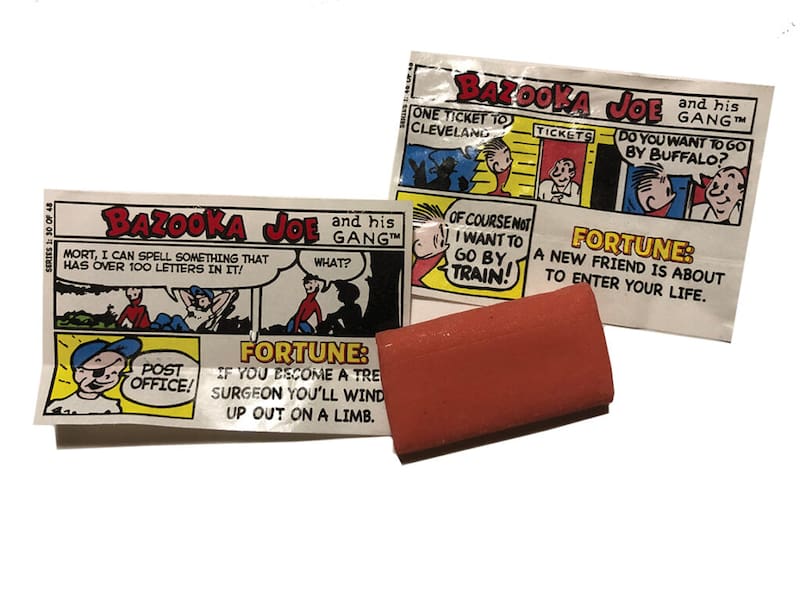 Joe Bazooka, el personaje que surgió en 1953 para protagonizar las tiras cómicas de la marca.