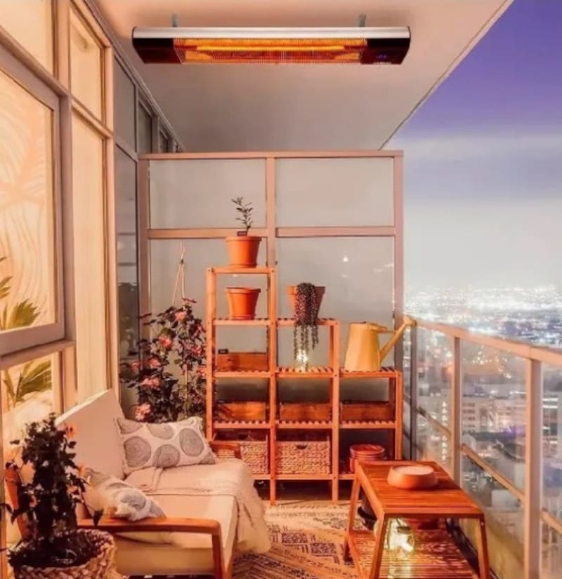 Así quedan instalados los paneles radiantes (Foto: Mercado Libre).