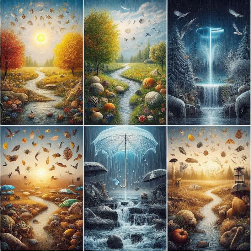 El poder del agua de lluvia. Fuente: Bing AI.