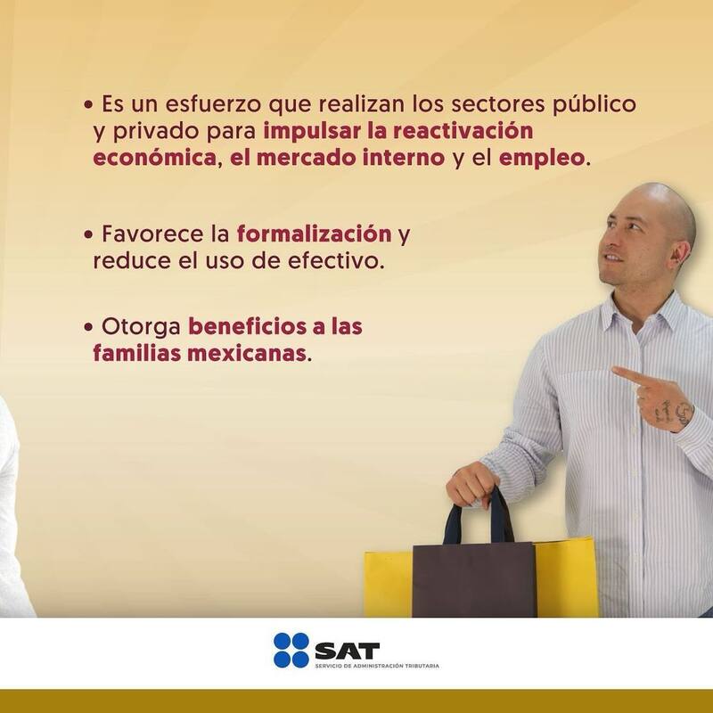 Beneficios del sorteo El Buen Fin. Fuente: SATMX.