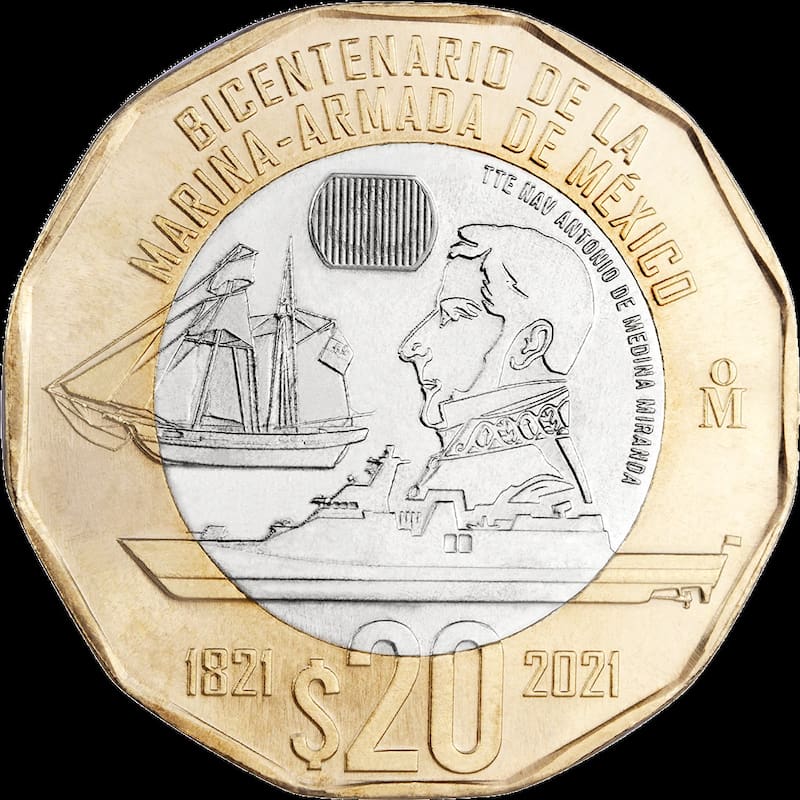 La moneda cuenta con una aleación de metales especial en su diseño. Foto: Gentileza Banxico.