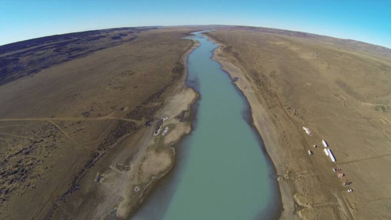 Las represas aprovecharán el río Santa Cruz