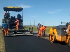 La mayor obra pública se constata en el asfalto vial