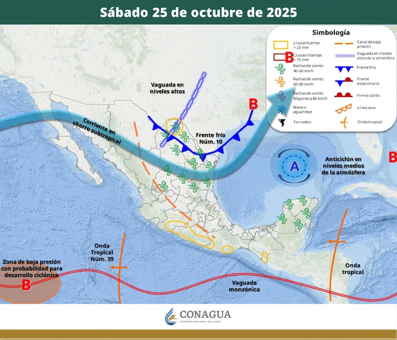 El pronóstico del tiempo para el sábado 25 de octubre. (Foto: Archivo).