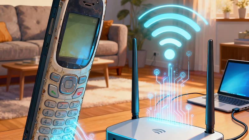 Convierte tu teléfono olvidado en un potente receptor de señal.