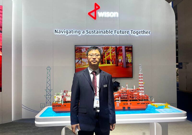 Jason Liu de Wison, dialogó con El Cronista y otros medios argentinos en Gastech