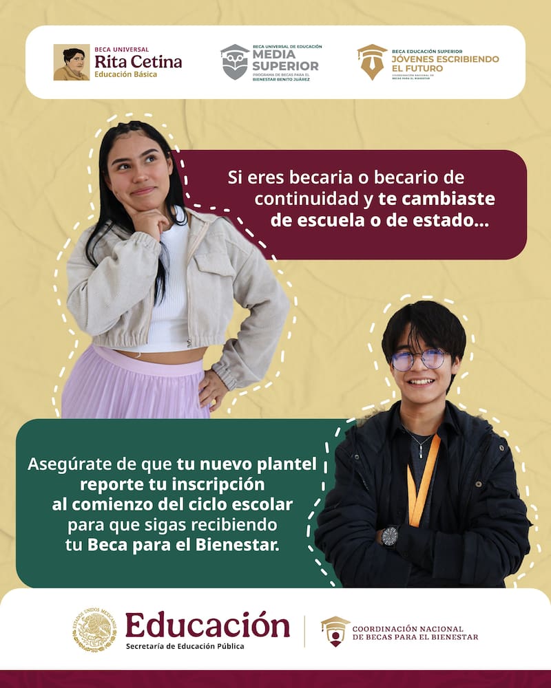 Becas Benito Juárez. Fuente: Gobierno de México.
