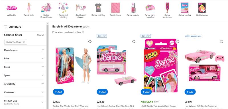 Esto es todo lo que vende Walmart. Fuente: Walmart