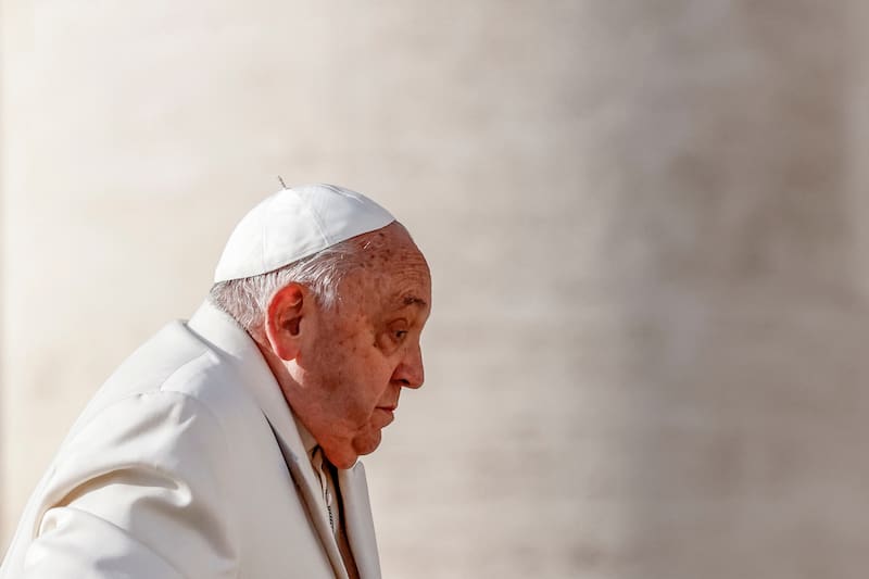 El papa Francisco pide por la paz. Fuente: Archivo.