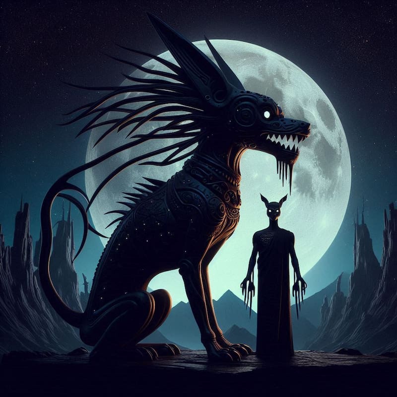 El perro Xoloitzcuintle está ligado a Xólotl, dios de la muerte. Fuente: Bing.