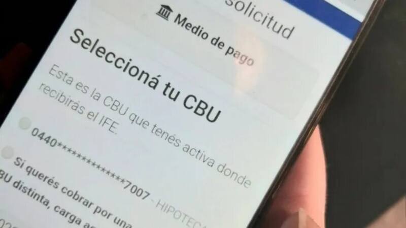 Desde Mi ANSES se puede consultar la CBU dada de alta para el cobro del bono de Refuerzo Alimentario