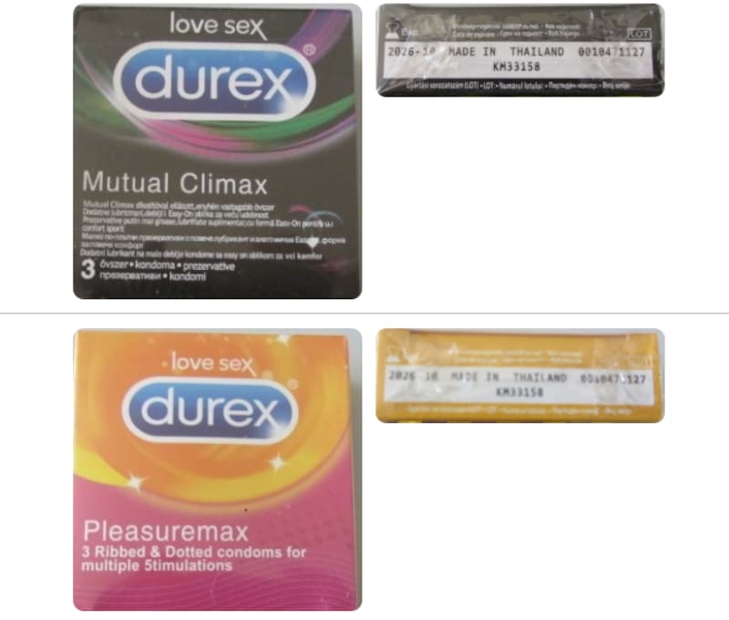 Advierten por unidades falsificadas de preservativos Durex en el mercado español. (Fuente: AEMPS).