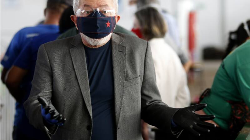 Lula da Silva se contagió covid y está asintómatico. Ya recibió tres dosis de las vacunas contra el coronavirus. XINHUA