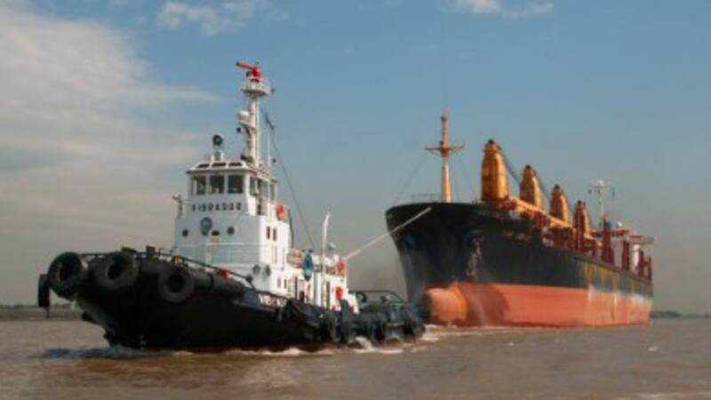 El paro de remolques paraliza gran parte del comercio exterior argentino