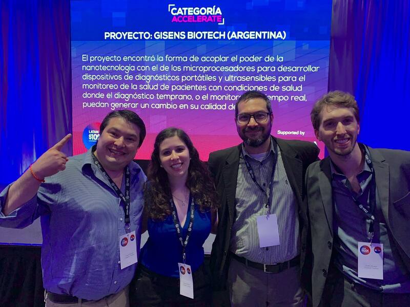 Luis Pierpauli (director de estrategia), Maria Florencia Piccinini (CEO), Omar Azzaroni (consultor científico), Esteban Piccinini (director de investigación).