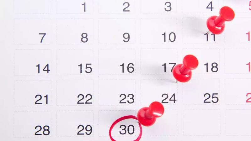 Calendario festivo. Fuente: archivo.