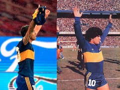 Tevez usó una camiseta de Boca que le regaló Diego Maradona: cuál es la que eligió para el homenaje como Messi