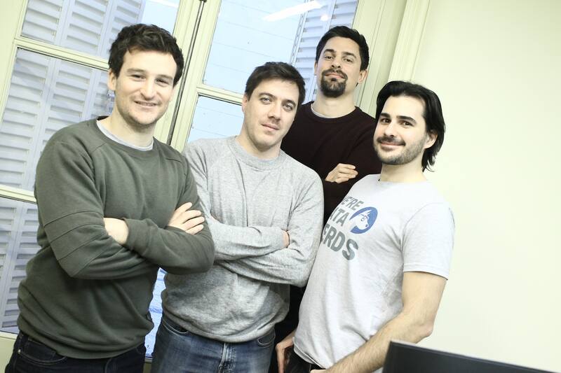Mateo De Monasterio, Pedro Ferrari, Juan Pampliega y Pablo Lorenzatto,, cofundadores de Mutt Data.