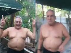 El festejo del "Pata" Medina tras su excarcelación: "Soy argentino, soy peronista y quiero vivir mejor"