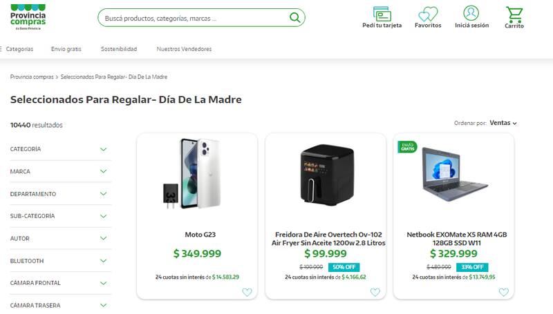 Web de Provincia Compras.