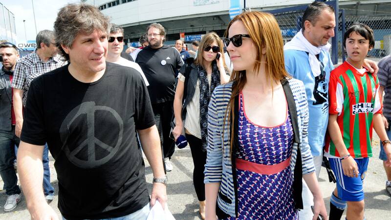 Agustina Kämpfer y Amado Boudou en un homenaje por la muerte de Néstor Kirchner (2012)