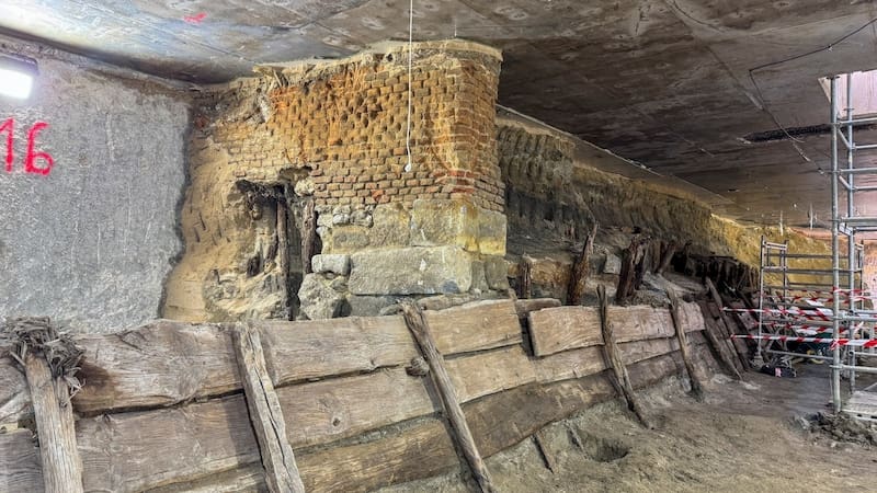 El tramo más largo del canal descubierto en las excavaciones de la estación Madrid Río data de mediados del siglo XVIII.