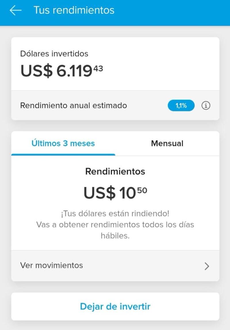 Las inversiones en dólares en Mercado Pago comienzan a estar disponibles.