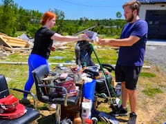 Por segunda vez en 3 años: tornado volvió azotar a una familia que perdió su casa