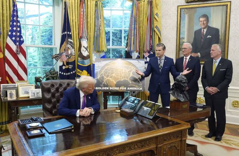 La Cúpula Dorada estaría inspirada por la Cúpula de Hierro en Israel. (Fuente: La Nación)