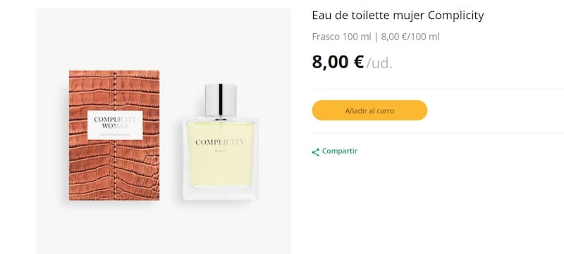 Mercadona: este perfume llamado Complicity es la réplica de Aire de Loewe. (Foto: www.mercadona.es).