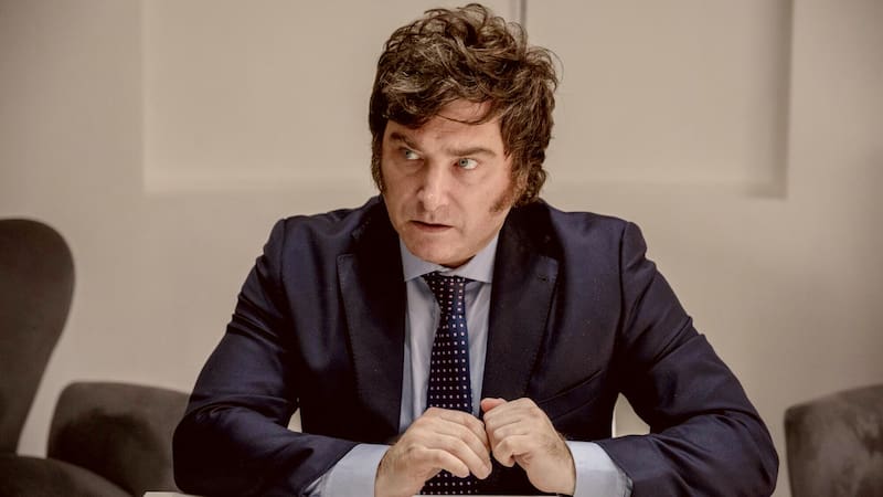 El precandidato a presidente de La Libertad Avanza, Javier Milei.