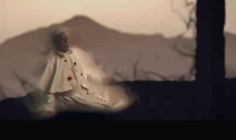 Ilustración del Papa visto por la Virgen de Fátima. Fuente: Captura History Latinoamerica.