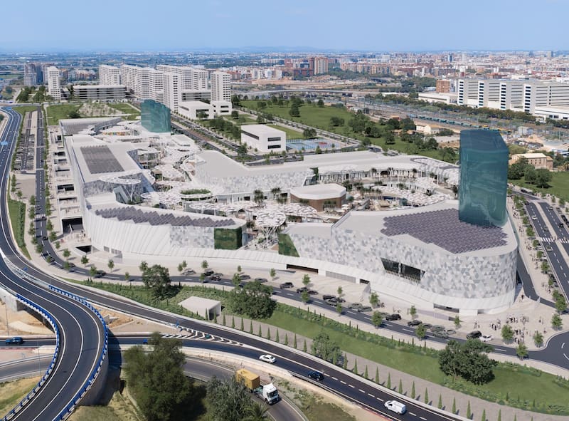 Render del futuro centro comercial Infinity en la ciudad de Valencia (Fuente: AQ Acentor)