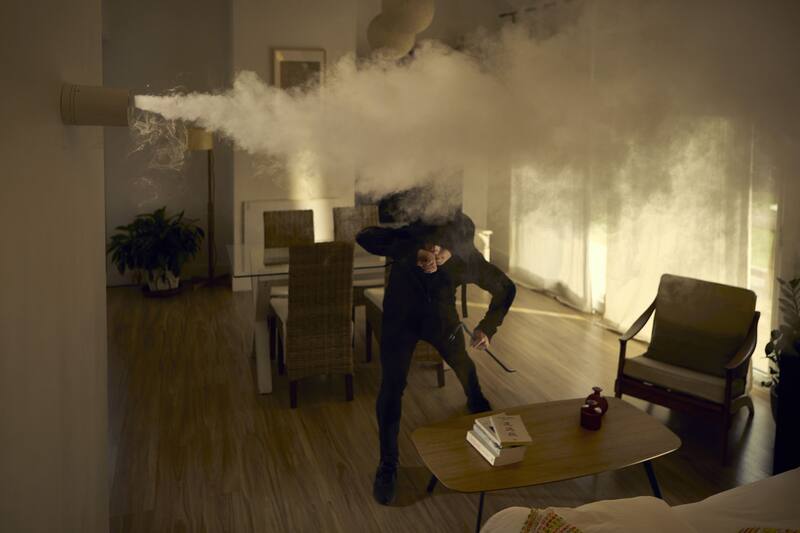 La nueva alarma lanza humo para persuadir a los ladrones