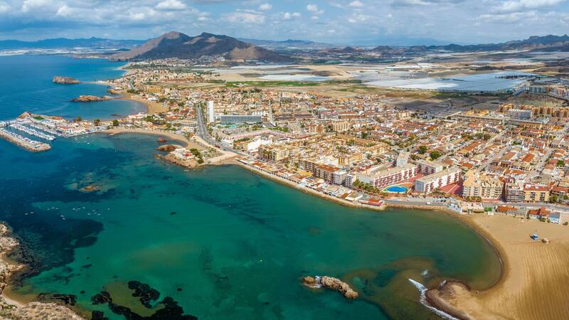 Vista aérea de la localidad murciana de Mazarrón.