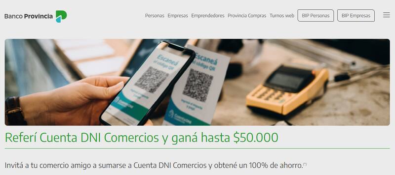 Programa de referidos de Cuenta DNI.