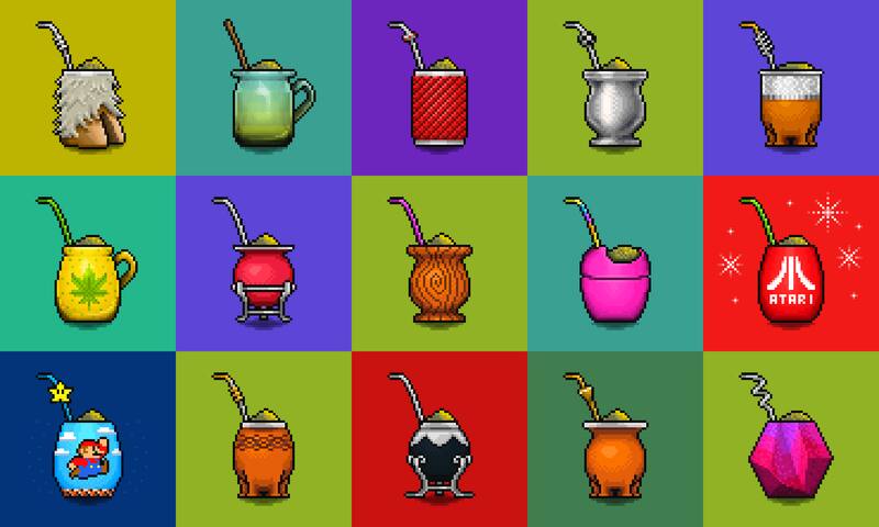 "YerbaNFT" es una colección de 3.000 piezas de arte digital de mates