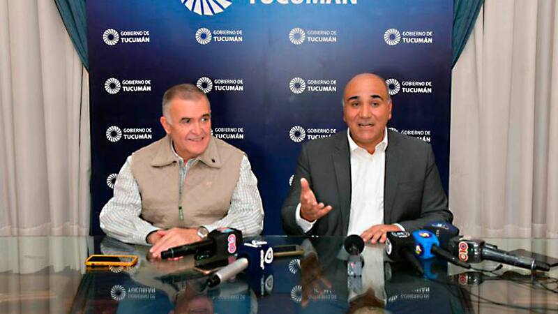 Osvaldo Jaldo junto a Juan Manzur el día que se conoció el fallo de la Corte.