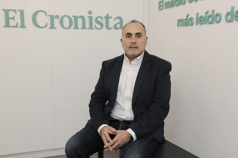 Pablo Bittar, en la redacción de El Cronista