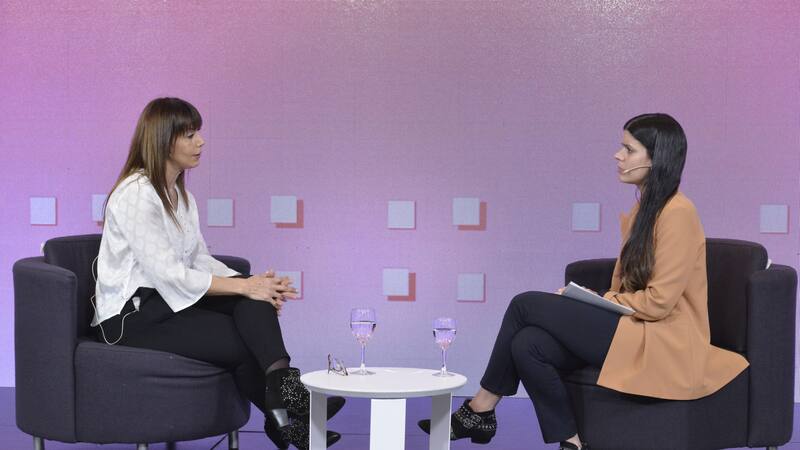 Marta Liotto, presidenta de Cucicba, y Belén Fernández, de El Cronista