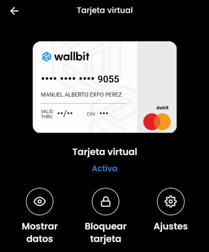 Wallbit permite crear una cuenta en dólares para recibir pagos desde el exterior. También se pueden depositar pesos y convertir a dólares.